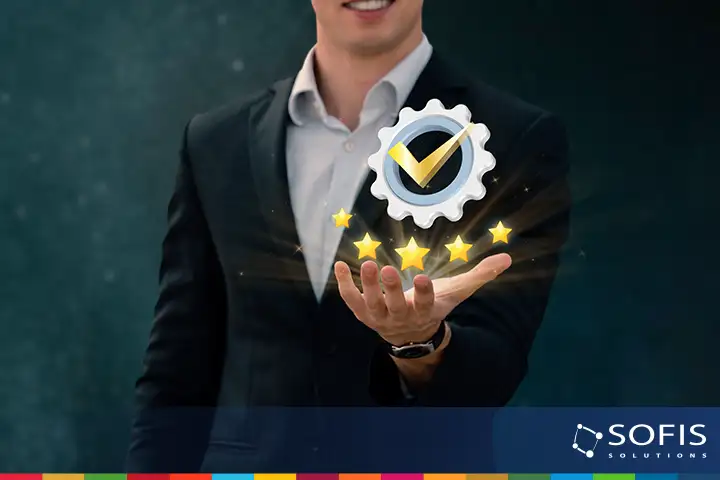 Persona con íconos de estrellas en la mañana.